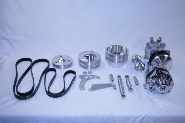 Mopar Hemi and Big Block pulley kit with AC and Alternator