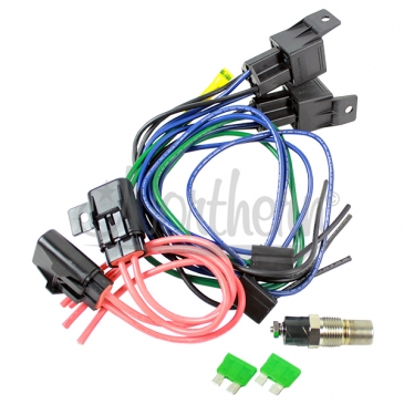 DUAL RELAY HARNESS WITH TEMP SWITCH