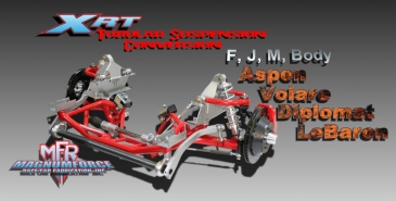 Mopar F,J,M body XRT Tubular Suspension Aspen, Volare, Diplomat, LeBaron